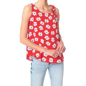 POPPY FIELDS PRINT WITH SHOULDER TIE